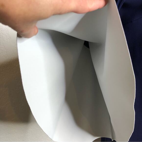 Chiara Boni dark blue oversized bell sleeve boatneck dress size 48 or Large - Picture 6 of 15